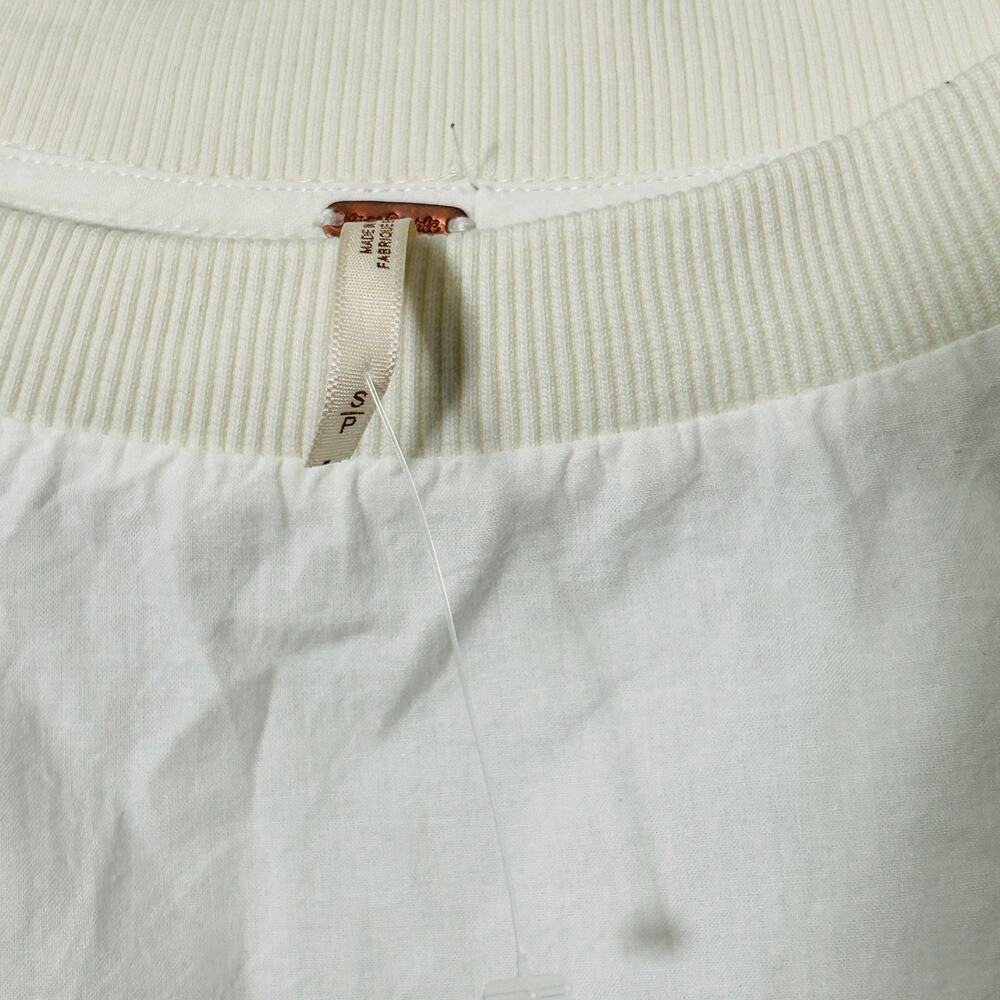 NEW Free People Astrid Optic White Shirt Dress Drop Waist Size Small Womens - Picture 4 of 15